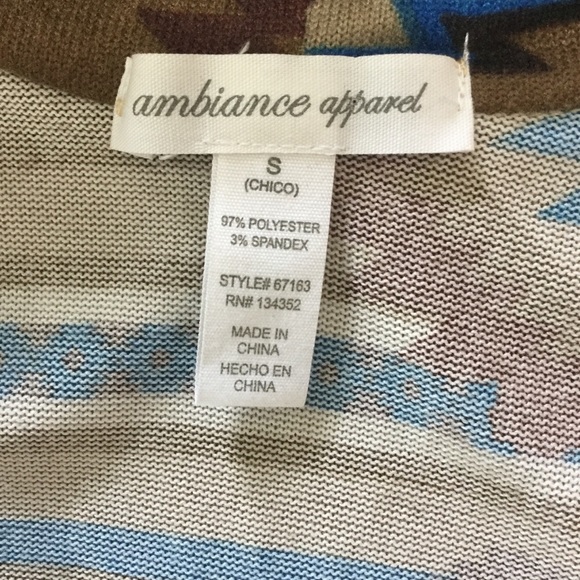 | Aztec Print High Low Open Vest BOHO - Picture 4 of 4